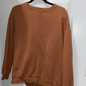 Burnt orange crew neck
